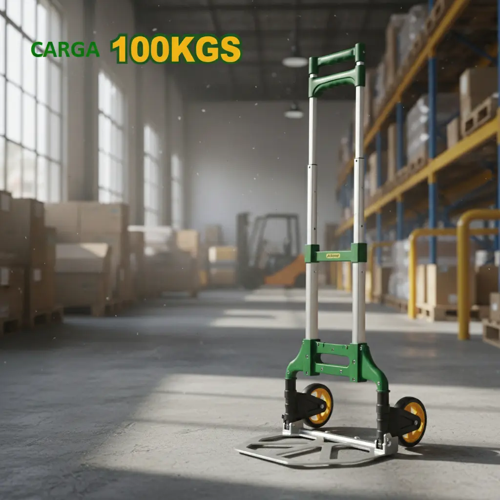Carrucha Plegable Portatil Jadever Con Soporte De 100kg