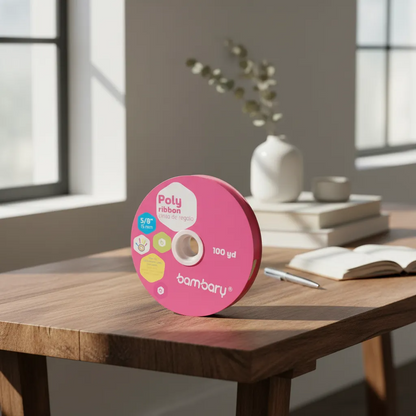 Cinta De Regalo De 15 Mm/100 Yardas Bambary