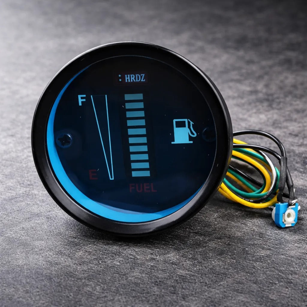 Reloj Medidor Led De Gasolina Universal Para Vehiculos 12v