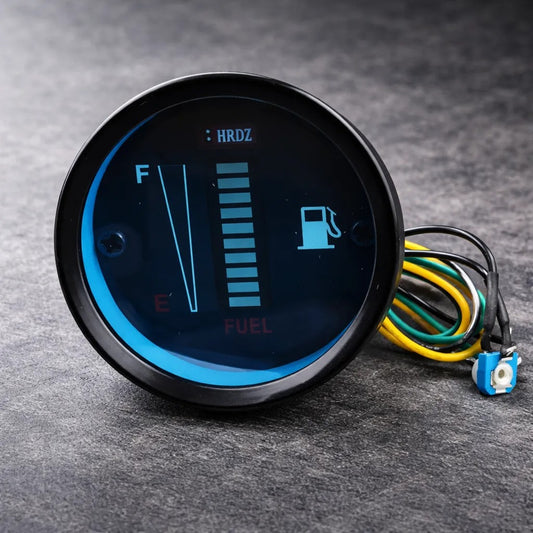 Reloj Medidor Led De Gasolina Universal Para Vehiculos 12v