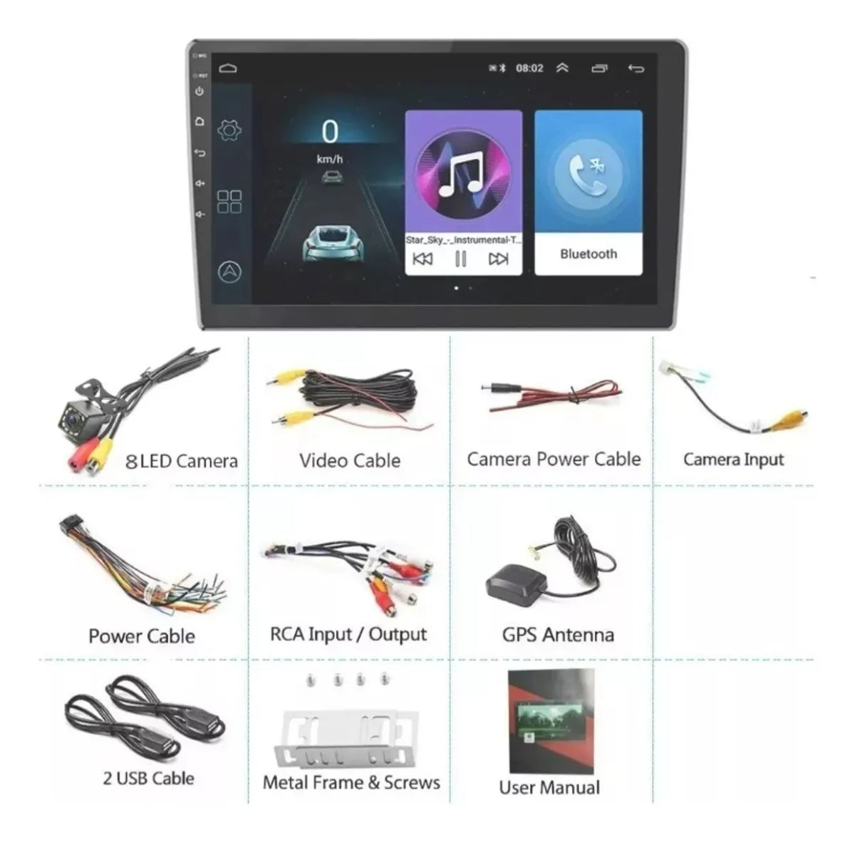 Reproductor Pioneer Android 9 Pulgadas 4+64 Gb Bluetooth Gps