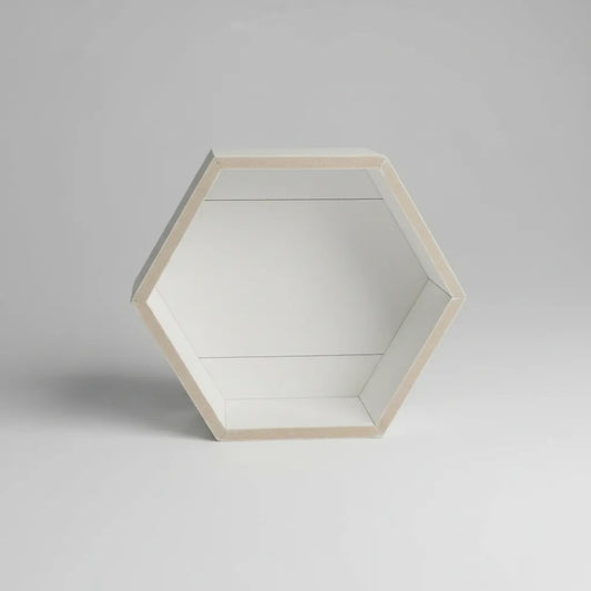 HEXAGONAL MDF 28X32X7 PARA ARREGLOS DECORATIVO