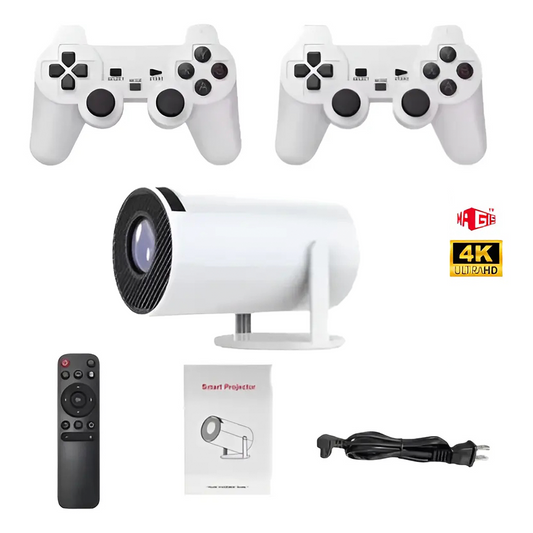 Proyector Tv Gamer Portatil Wifi 4k + Juegos Incorporados