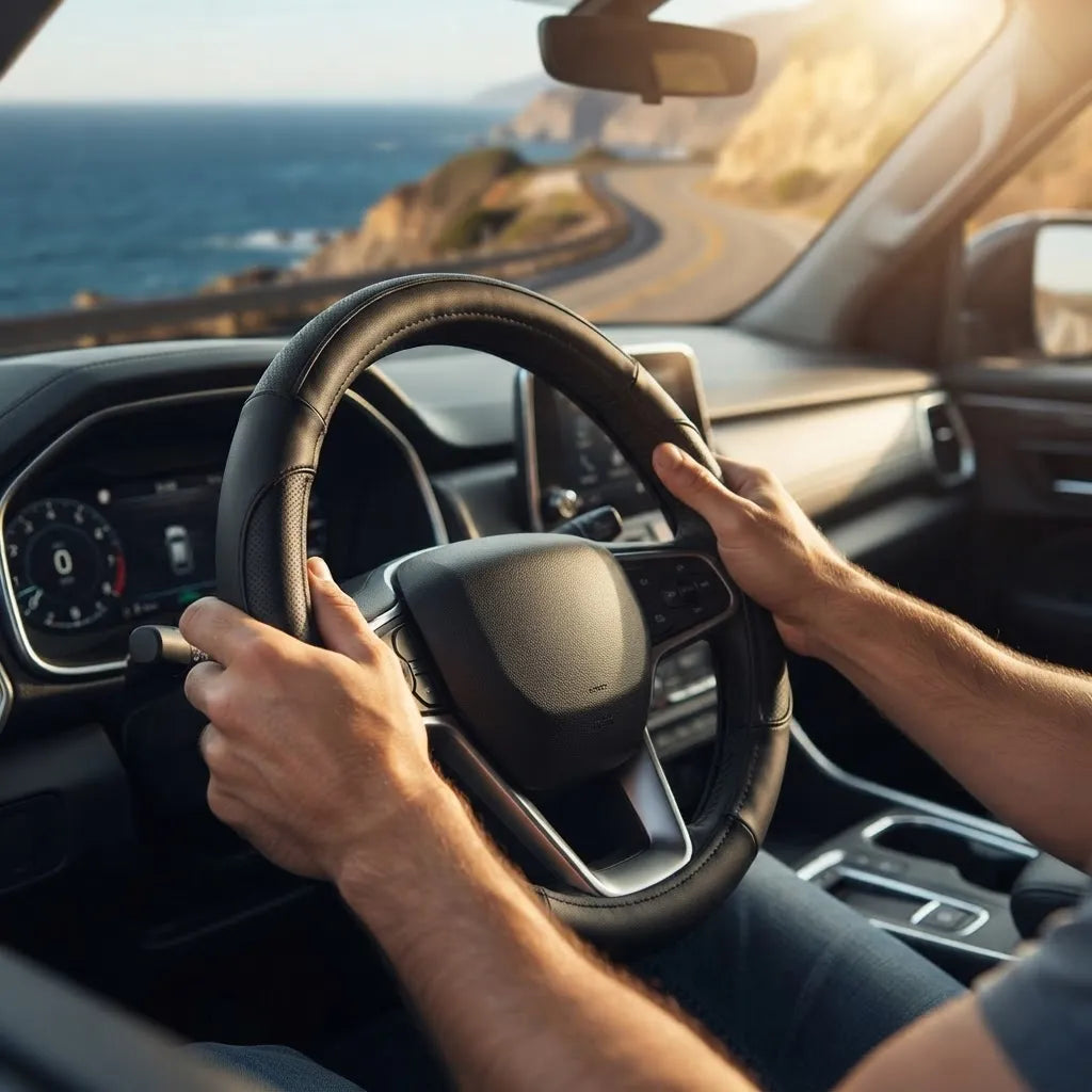 Forro De Volante Premium Negro