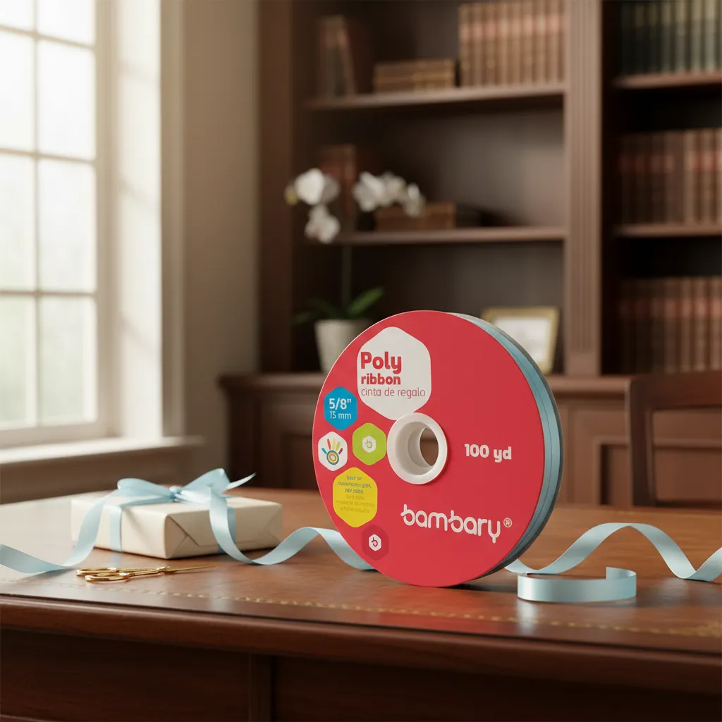 Cinta De Regalo De 15 Mm/100 Yardas Bambary