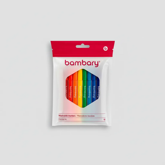 Marcadores Lavables Redondos De 12 Unidades De 153x11x2 Mm