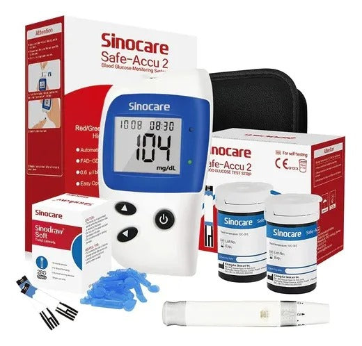 GLUCOMETRO DIGITAL KIT DE GLUCOSA TIRAS DE PRUEBAS