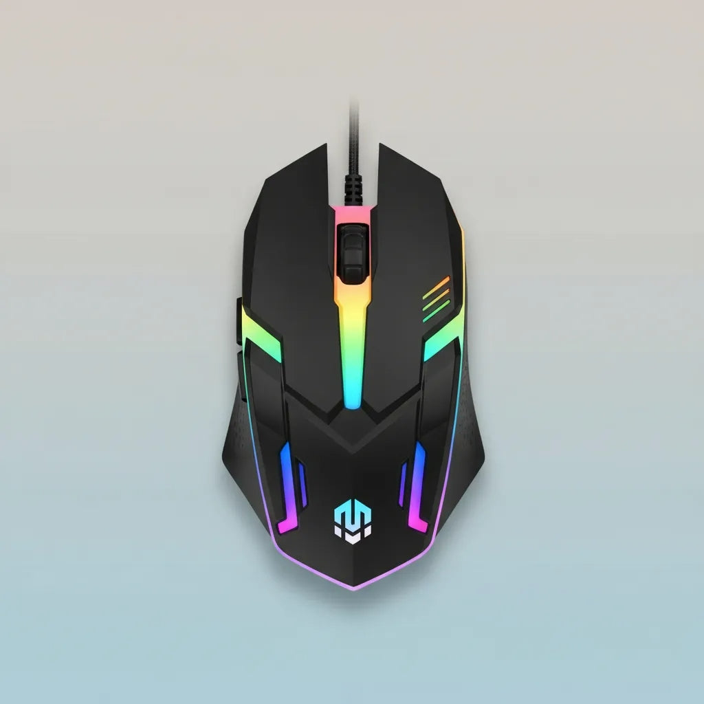MOUSE GAMER ALAMBRICO CON LUCES