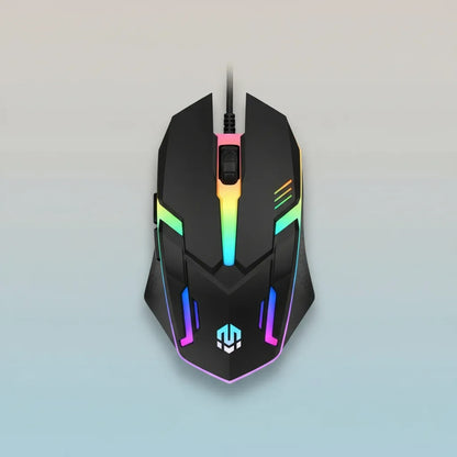 MOUSE GAMER ALAMBRICO CON LUCES