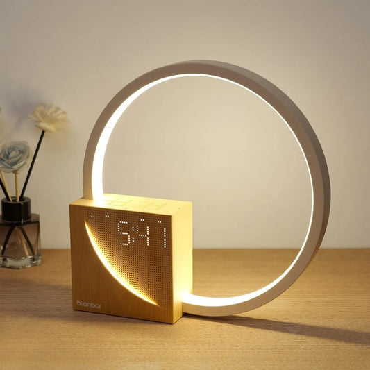Lampara De Mesa Alarma Inteligente Despertador Luz Led Noche