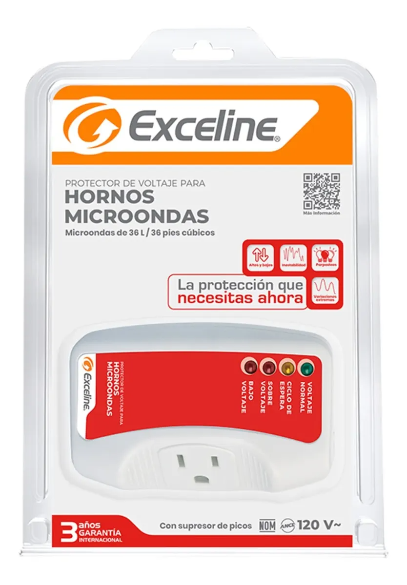 Protector De Voltaje Exceline Para Hornos Microondas 120v