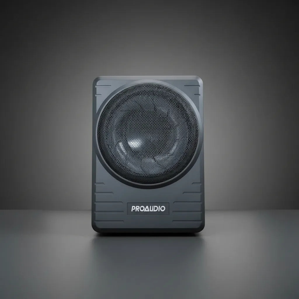 Bajo Amplificado 10 Inches 1200w Pro Audio Con Kit De Instalación