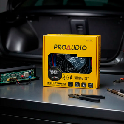 Kit De Instalacion De Sonido #8 Pro-kitc8 Para Amplificador