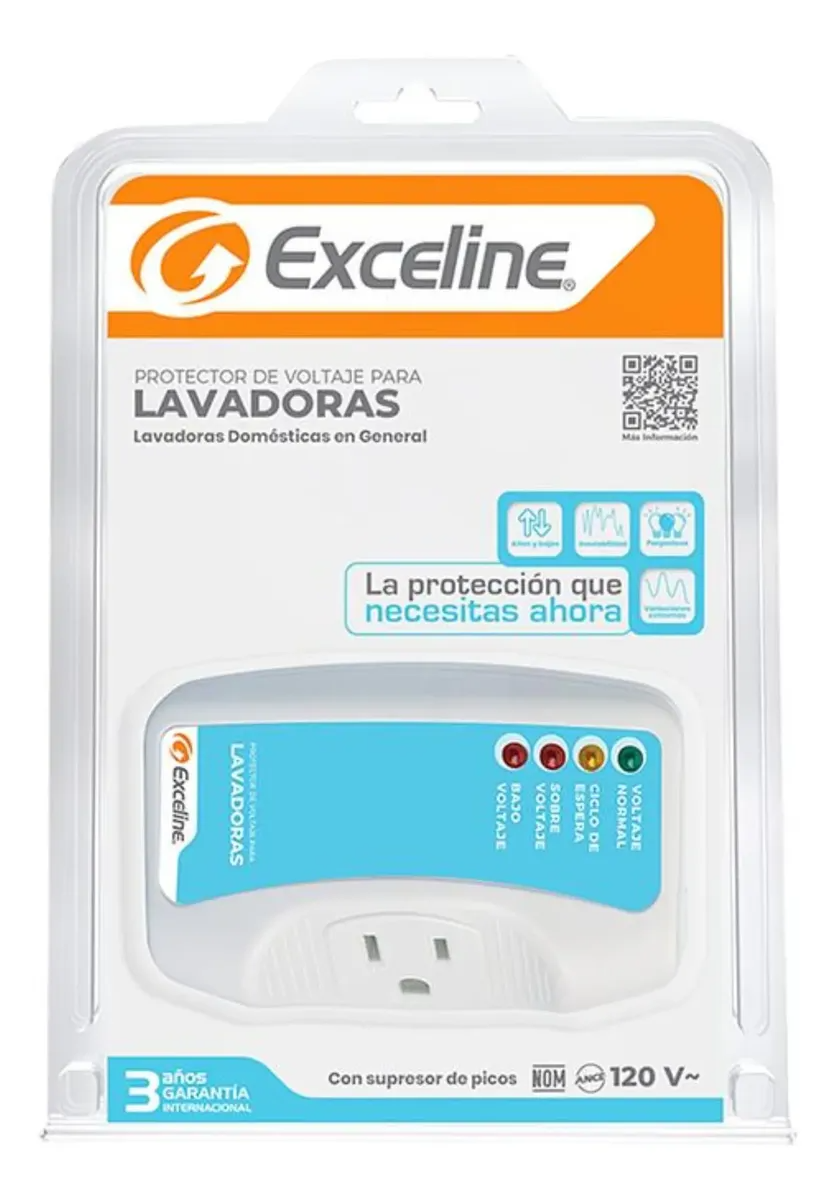 Protector De Voltaje Exceline Para Lavadoras De 120 Voltios