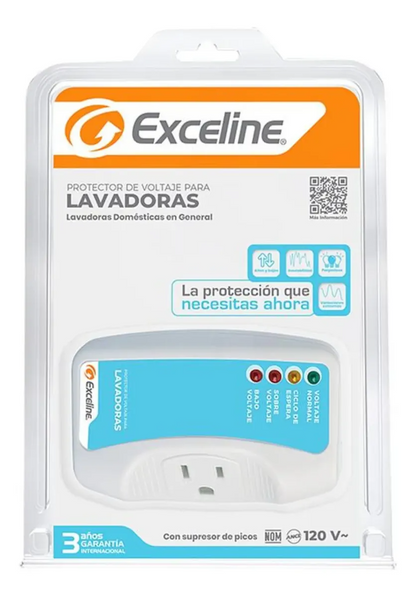 Protector De Voltaje Exceline Para Lavadoras De 120 Voltios