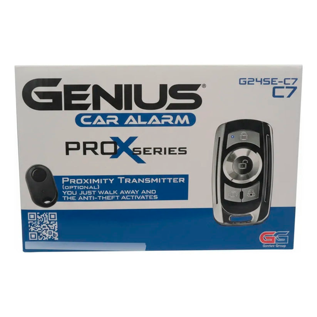 Alarma Universal Para Carros Genius Metálica G24se-c7