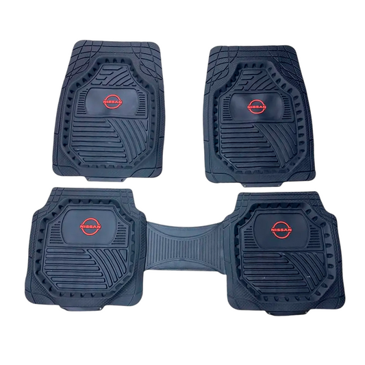 Alfombra De 5 Piezas Reforzada Con Logo Nissan Para Vehiculo