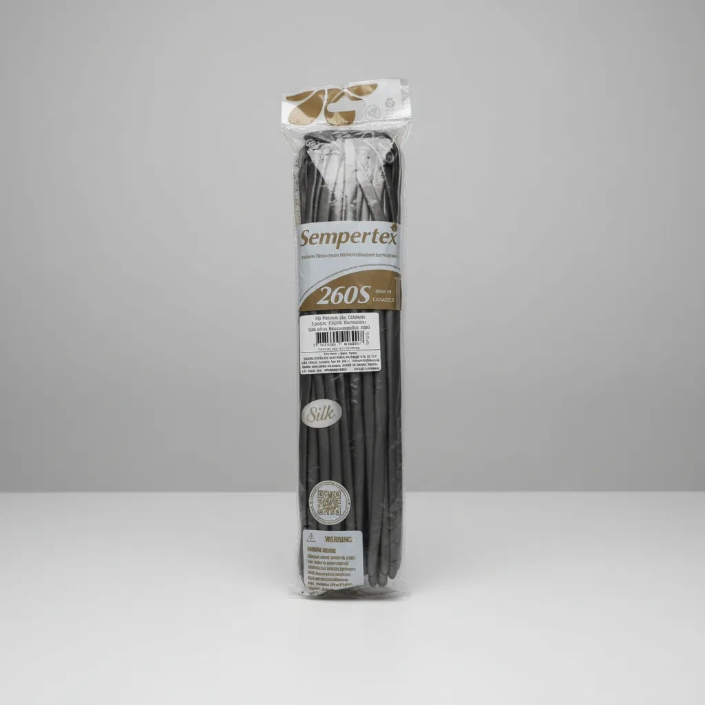 GLOBOS CROMADO TUBITO TWISTER 160Q R11 - R12 SEMPERTEX 50 PIEZAS