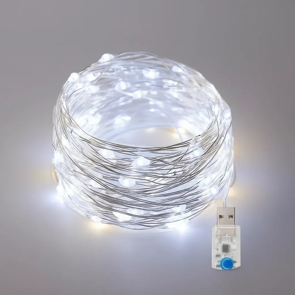 LUCES LED DE HADAS DECORATIVAS DE 10 METROS CON CONTROL
