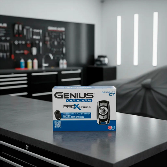 Alarma Universal Para Carros Genius Metálica G24se-c7