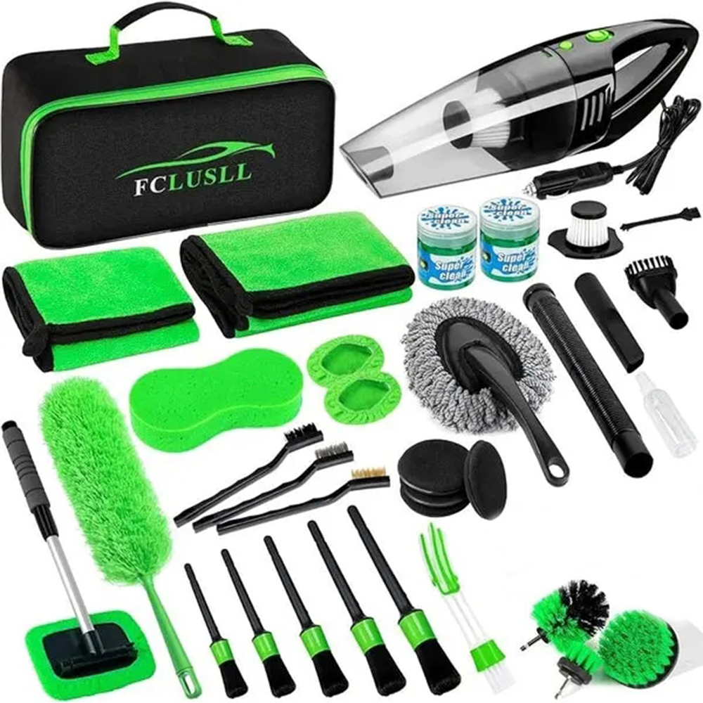 KIT PARA LIMPIEZA DE CARROS INCLUYE 35 PIEZAS
