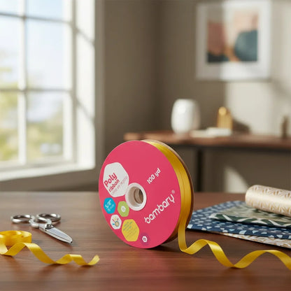 Cinta De Regalo De 15 Mm/100 Yardas Bambary