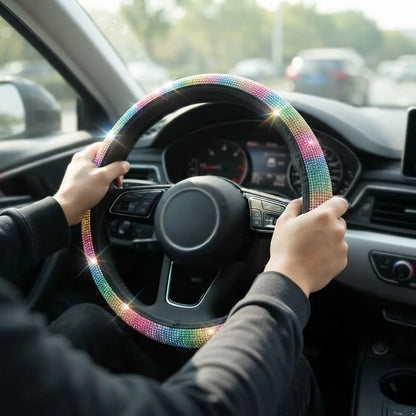 Kit Forro De Volante Bling Bling Negro Multicolor