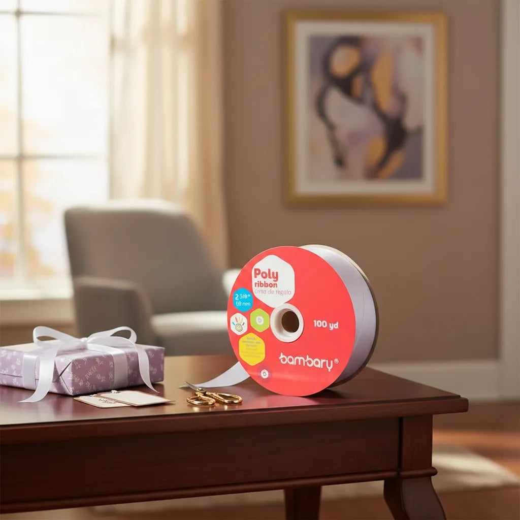 Cinta De Regalo De 60 Mm/100 Yardas Bambary