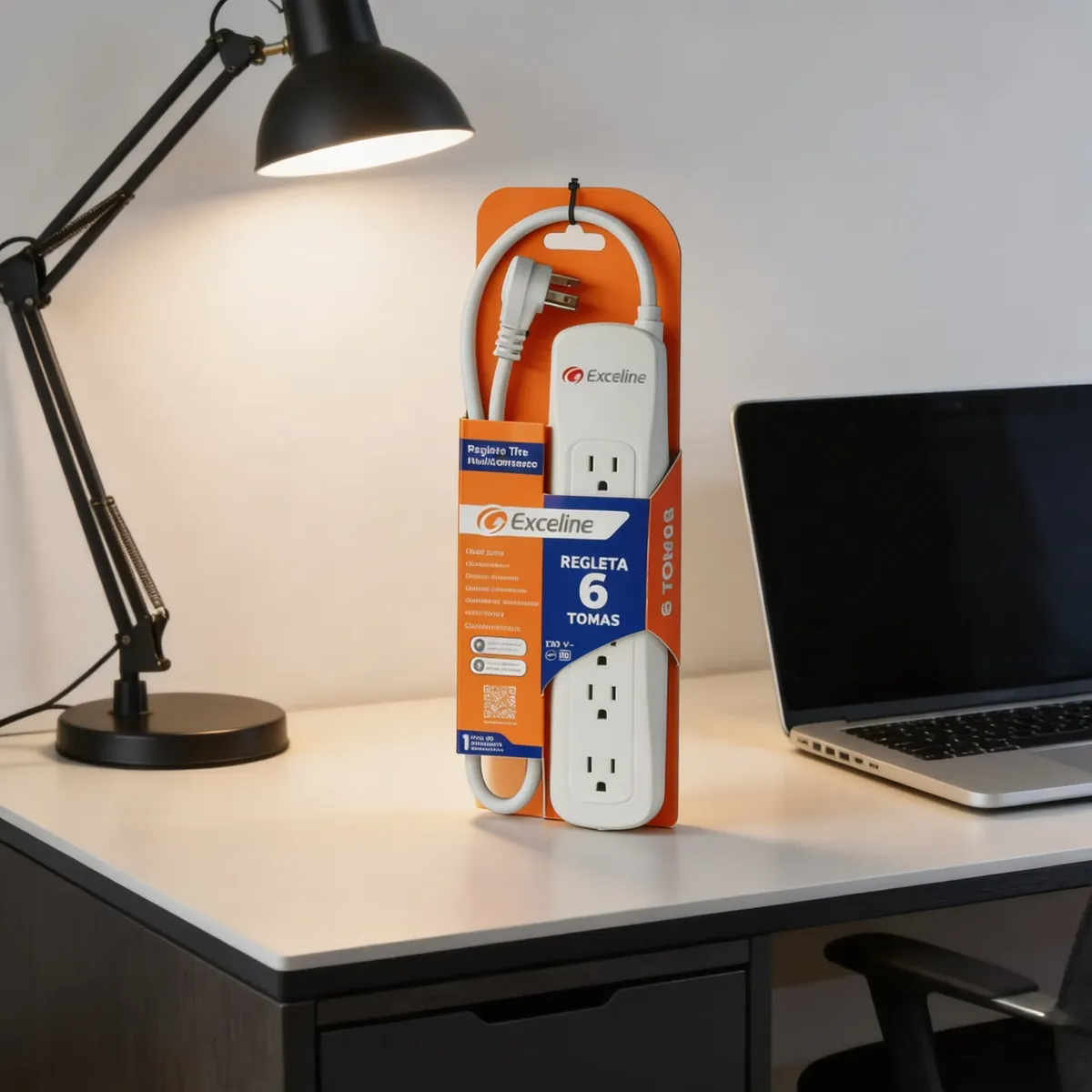 Regleta Multi Contacto Multitomas Con 6 Tomas De 110 Voltios