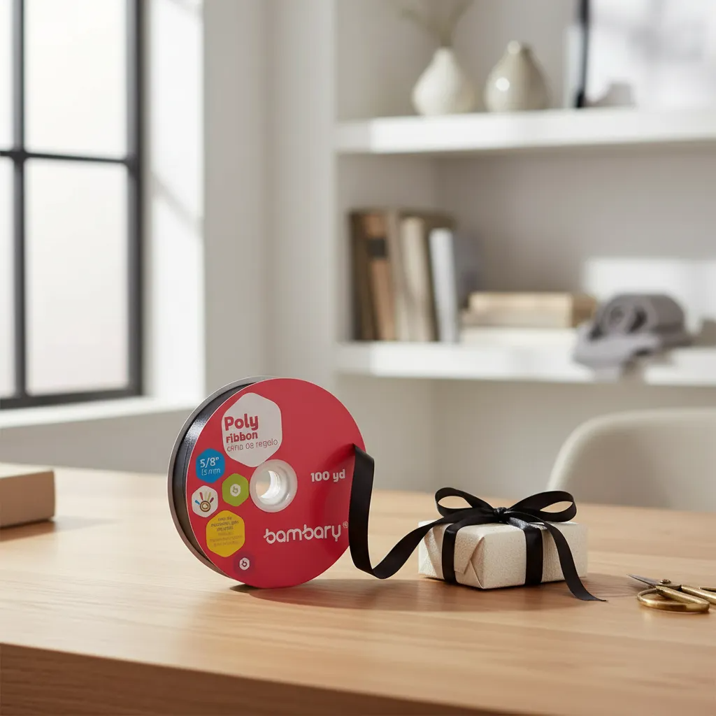 Cinta De Regalo De 15 Mm/100 Yardas Bambary