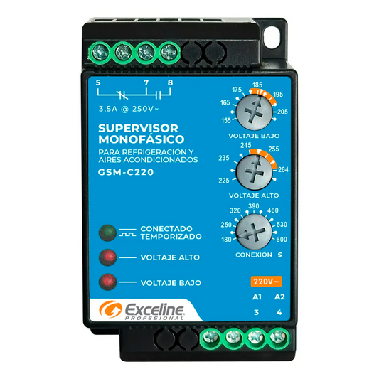 Protector De Voltaje Monofasico A/a Refrigeracion 220voltios