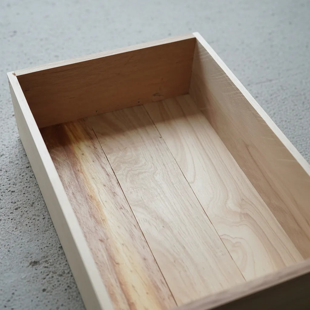 Caja De Pino Crudo Para Decoraciones Y Arreglos De 33x23x8cm