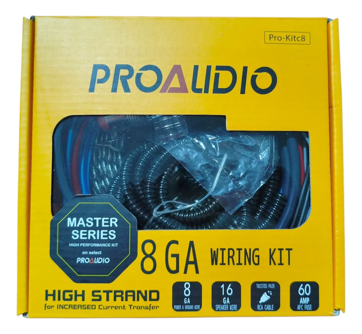 Kit De Instalacion De Sonido #8 Pro-kitc8 Para Amplificador