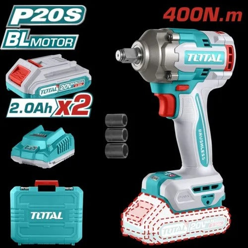Llave De Impacto Inalámbrico De1/2 400 Nm 20v Bateria2.0ah