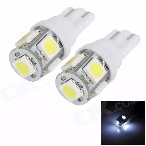 KIT DE MUELITAS T10 9 SMD BLANCAS LED ALTO BRILLO