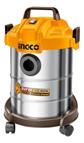 Aspiradora Industrial De 800w Seco Húmedo 12l Marca Ingco
