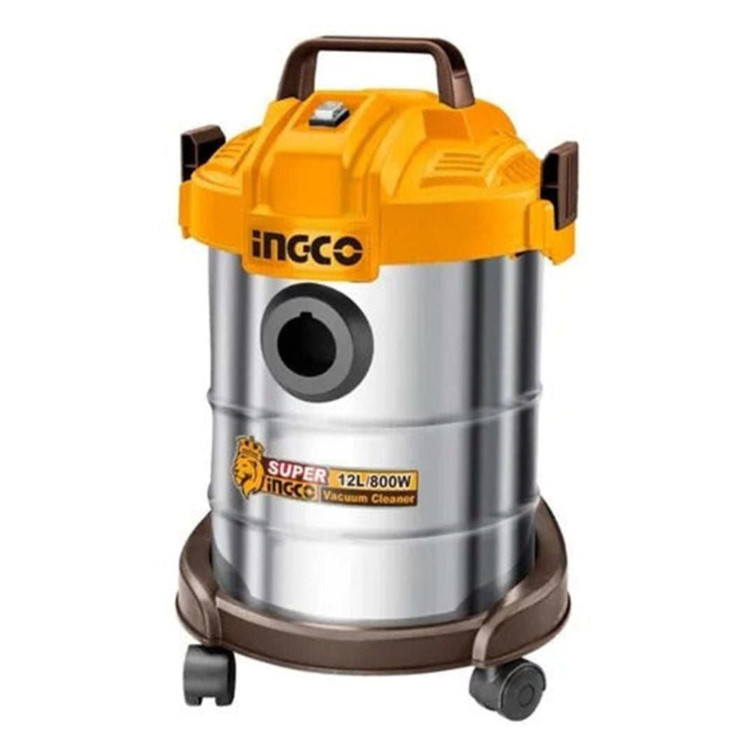 Aspiradora Industrial De 800w Seco Húmedo 12l Marca Ingco
