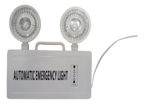 LAMPARA DE EMERGENCIA LED DOBLE FARO RECARGABLE