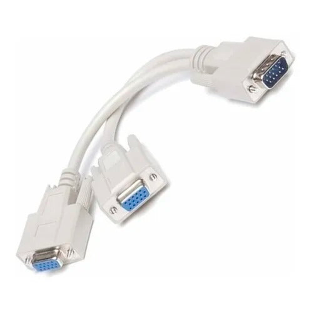 Cable Splitter Vga Macho A 2 Vga Hembra Multipantalla Tv Pc