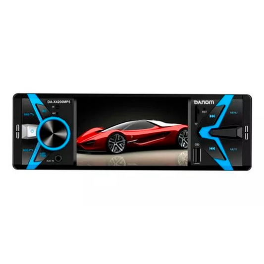 REPRODUCTOR DANOM 1 DIN PANTALLA DE 4 PULGADAS