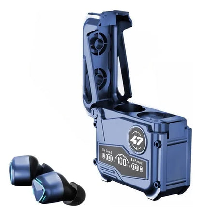 Audifonos Inalambricos Mk47 Bluetooth Plateado In-ear 5.4