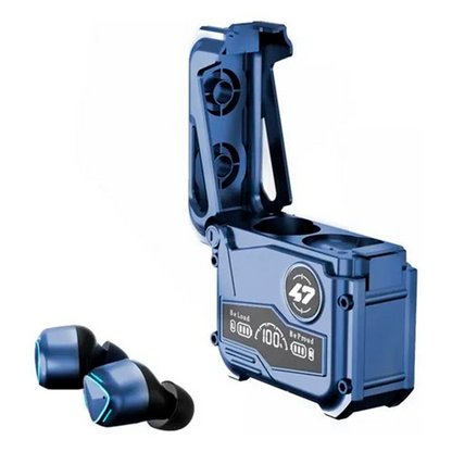 Audifonos Inalambricos Mk47 Bluetooth Plateado In-ear 5.4