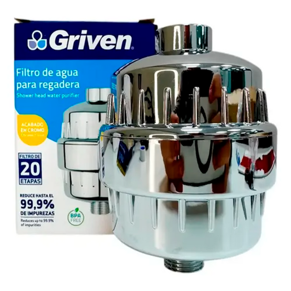 Filtro De Agua Para Regadera Griven Filtrado De 20 Etapas