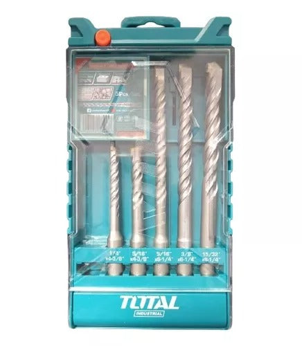 JUEGO DE MECHAS BROCAS PARA TALADRO 5 PIEZAS TOTAL TOOLS