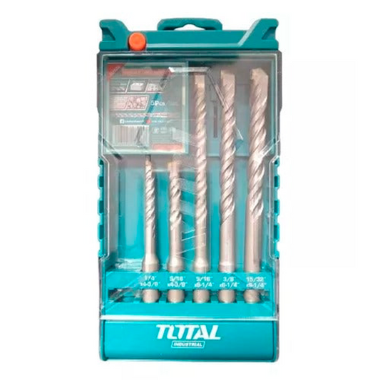 JUEGO DE MECHAS BROCAS PARA TALADRO 5 PIEZAS TOTAL TOOLS