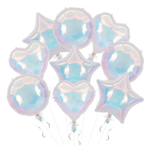 GLOBO METALIZADO REDONDO ALUMBRANTE IRIDESCENTES 18 INCH