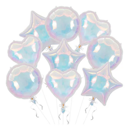 GLOBO METALIZADO REDONDO ALUMBRANTE IRIDESCENTES 18 INCH