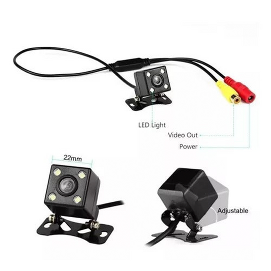 Cámara De Retroceso Universal Para Carro HD Impermeable Led