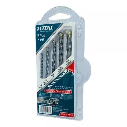 JUEGO DE BROCAS PARA CONCRETO 5 PIEZAS TOTAL TOOLS