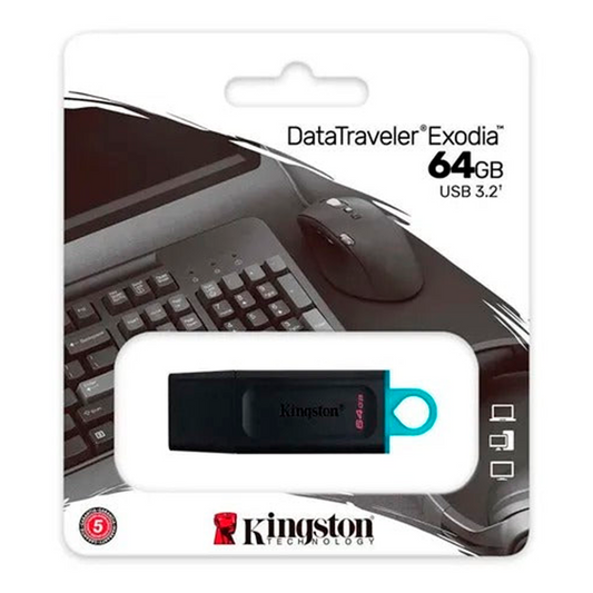 Pendrive Kingston De 64 Gb Almacenamiento - USB De 3.2 Data